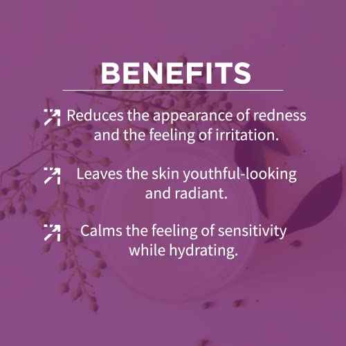 Alchimie Forever Kantic Calming Cream | Midweight Facial Moisturizer Calms Redness & Irritation with Rich Antioxidants Blueberries & Grape Seeds | Revives Dull Skin, Hydrates, Anti-Aging I 1.7 oz