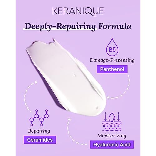 Keranique Hair Mask - Deep Repair and Intense Hydration for Damaged, Dry, Fine Hair with Keratin Protein