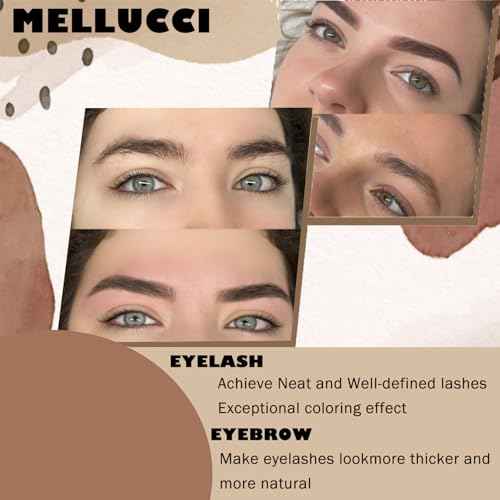 Brown Lash and Brow Color Kit Waterproof Eyelash Color with Natural Effects Gentle & Safe for Salon and Home Use