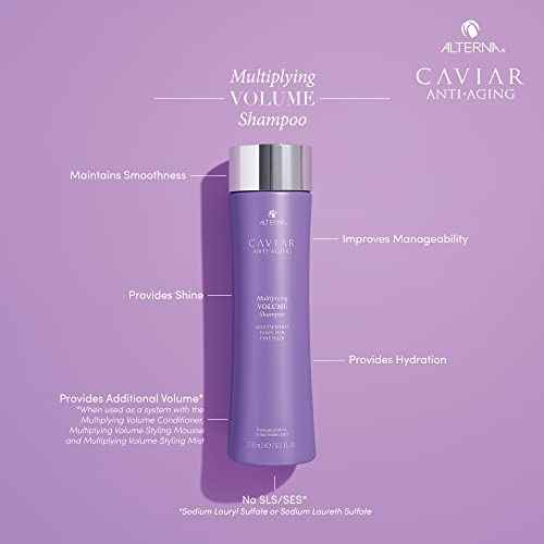 Alterna CAVIAR Anti-Aging Multiplying Volume Shampoo | For Fine, Limp or Thin Hair | Create Instant Volume and Thickness | Sulfate Free