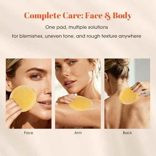 Turmeric Kojic Acid Cleansing Pads: Skin Brightening Turmeric Face Scrub Pads ? Gentle Turmeric Facial Pad for Even Skin Tone, Radiant Complexion - Enrich Kojic Acid & Turmeric ? 50PCS