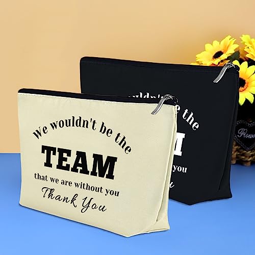 Coworker Leaving Gift Retirement Makeup Bag Boss Leader Appreciation Gift for Women Cosmetic Bag Team Leader Supervisor Coach Thank You Gift Birthday Graduation Gifts for Nurse Teacher Boss Day Gift