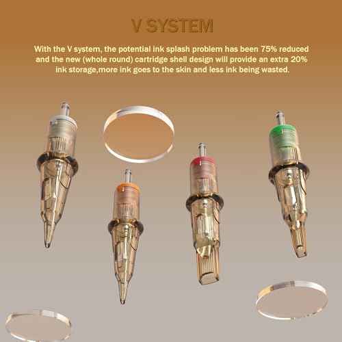 EZ Tattoo Cartridge Needles Assorted - 50Pcs #10 Mixed (7RM 9RM 11RM 13RM 15RM) Bugpin Curved/Round Magnum Tattoo Needles Cartridges for Tattoo Pen Machine Gun - V SELECT