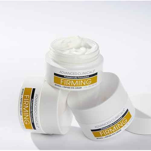 Advanced Clinicals Advanced Retinol Eye Balm + Peptides Face Moisturizer Cream | Visible Anti Aging Under Eyes Cream Improves Appearance Of Wrinkles, Fine Lines, Puffiness, & Dark Circles, 1 Fl Oz