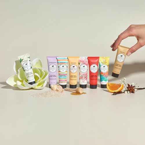 Dionis Goat Milk Skincare 8 Piece Hand Cream Gift Sets - Assorted Scented Travel Size Hand Creams In a Gift Box - Mini Hand Lotion Self Care, Cruelty Free Lotion For Dry Skin, Expanded Hand Cream 2025