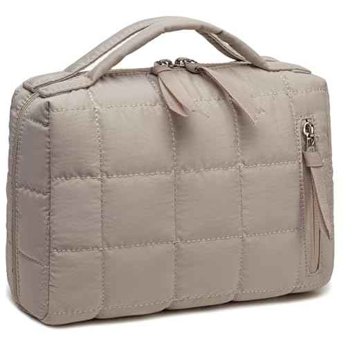 Bluboon Makeup Bag Zipper Pouch Travel Portable Cosmetic Bag Organizer for Women and Girls