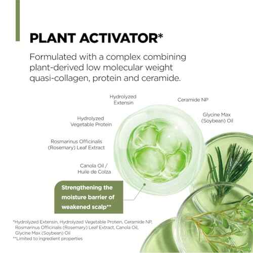 AMOS PROFESSIONAL Botanic Calm Activating Shampoo l Vegan Scalp & Hair Strengthening Shampoo with Rosemary and Biotin, Sulfate Free, 5.9 fl.oz