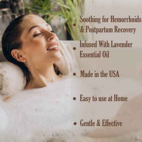 Aromasong Sitz Bath Soak 2lb ? Sitz Bath Salt for Hemorrhoid & Postpartum Care ? Dead Sea & Epsom Salt Soak with Lavender, Chamomile & Tea Tree ? Natural Sitz Bath Salts ? Made in USA