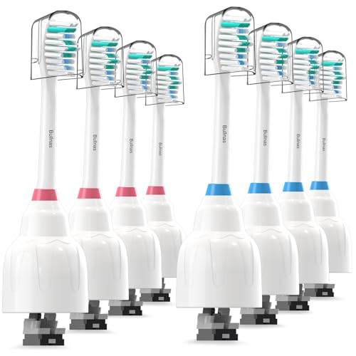 Replacement Brush Heads Compatible with Philips Sonicare, Compatible with Sonicare E Series Essence Xtreme Elite Advance and CleanCare Screw-on Electric Toothbrush, BN728, 8 Pack