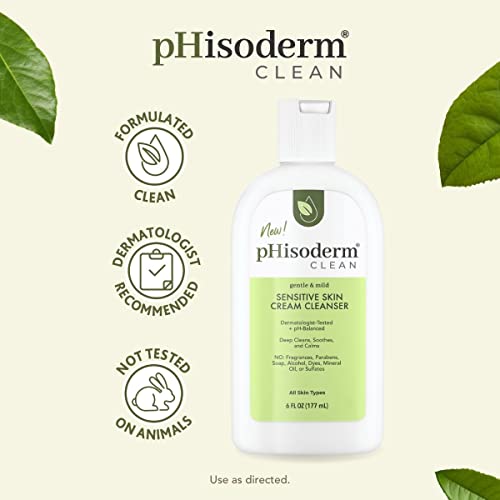 pHisoderm® Clean Sensitive Skin Cream Cleanser – 6 Fl Oz