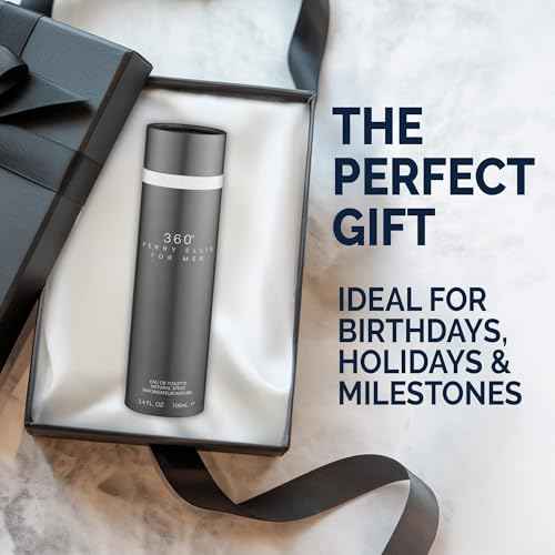 Perry Ellis 360¡Æ Eau De Toilette Spray for Men - Mens Cologne, Long Lasting Perfume, EDT, Fragrance with Notes of Bergamot, Juniper & Musk - 3.4 fl oz (100 mL)