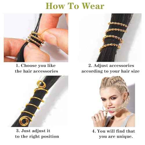 280 Pcs Gold Hair Jewelry Braid, Hair Accessory, Hair Dreadlock Accessory Braid, Metal Gold Braids Rings Cuffs Clips for Dreadlock Accessory Jewelry Decorations