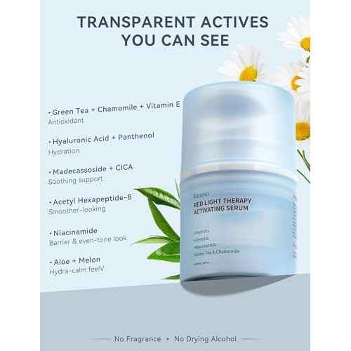 Red Light Therapy Activation Serum for Face ? Activation & Hydration Booster for LED Mask, Microcurrent & Facial Devices ? Hyaluronic Acid, Green Tea, Niacinamide, Centella & Aloe ? 1.01 fl.oz