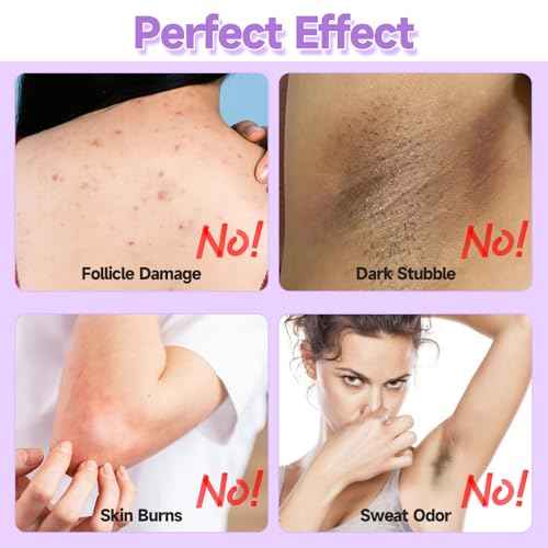 Facial Hair Removal Cream, Body Hair Removal Cream,Crema depiladora para mujer, Unisex Body & Skincare Depilatory Lotion with Spatula Applicator for Smooth Skin