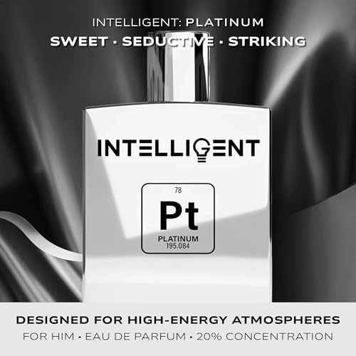 Intelligent Platinum Eau de Parfum | Cologne for Men | Sweet, Seductive, Striking | 3.4 Fl Oz (100 mL)