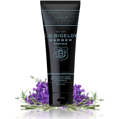 C.O. Bigelow Men's Lavender & Rosemary Moisturizing Shampoo & Body Wash - Elixir Blue No. 1604, 8 fl oz