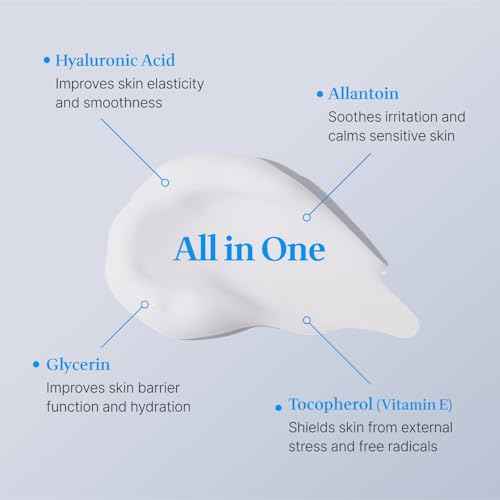 Cica Face Moisturizer with Pro-Vitamin B5 ? Daily Hydrating Cream for Dry and Delicate Skin ? With Panthenol, Squalane & Glycerin ? Lightweight Skin Barrier Support, Day & Night, 2.2 Fl Oz.