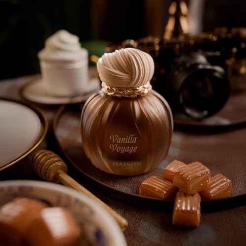 AROMA CONCEPTS | Vanilla Voyage Long Lasting Eau De Parfum EDP 3.4 Fl Oz | Unisex Perfume | Caramel, Jasmine, Tonka & Honey Notes | Luxurious Vanilla Perfume with Musk & Amber