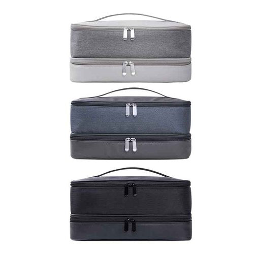 Travel Carrying Case for Hair Dryer Shark Flexstyle Dyson Airwrap Brush Double-Layer Hair Accessories Tools Storage Bag for Revlon Hairdryer Styler Organizer (Black)