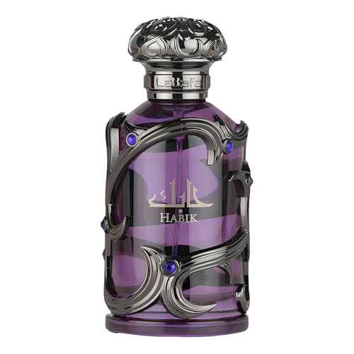 Lattafa Habik ? Spicy, Aromatic, Woody, Musky ? Eau de Parfum Spray Long-Lasting Fragrance for Men, 3.4 Ounce / 100 ml
