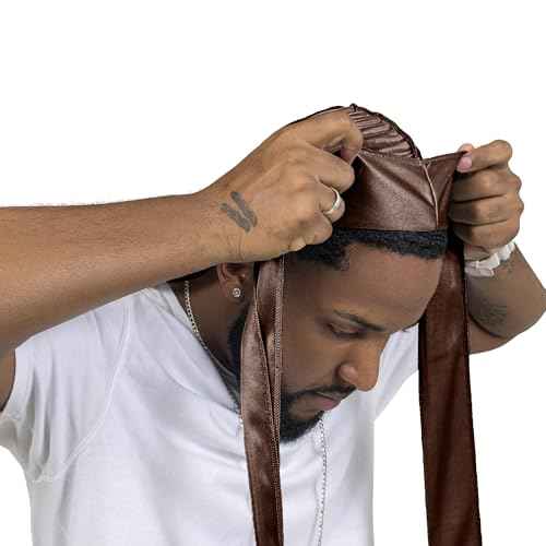 ForceWave Silky Durag for Men Wave Cap Satin Dorag for Men Women 360 Wave