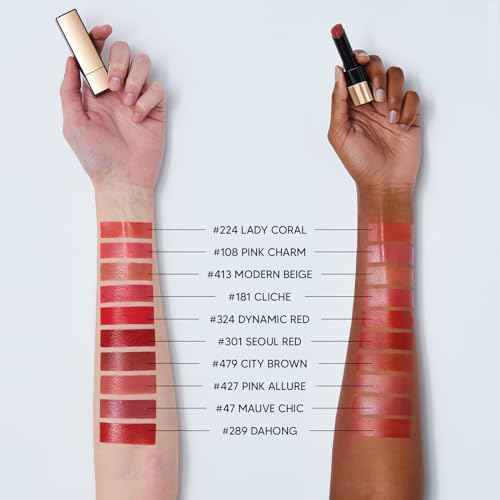 HERA Rouge Classy Lipstick #301 SEOUL RED | Luxurious Long-Lasting Color, Featherlight Comfort, Luminous and Velvety Finish, Seoul-Inspired Shades, Korean Lip Makeup, 0.12 oz. (3.5g)