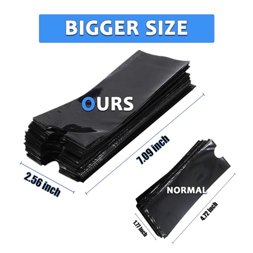 Large Machine Pen Covers - TONBAO Gun Covers Grip Covers 400 Pcs Machine Bags 3"x7" Big Machine Covers XL Black Gun Bags…