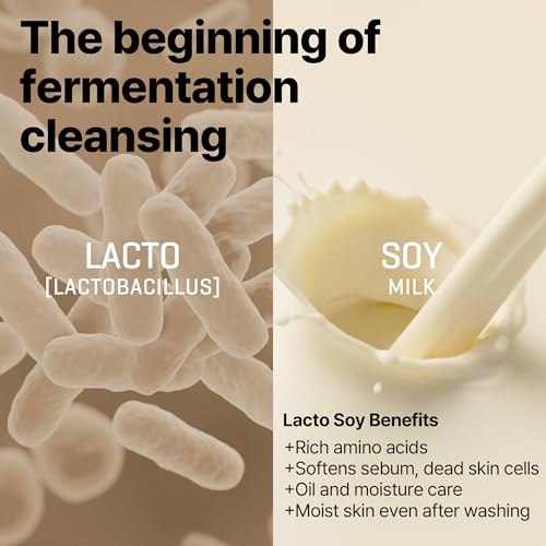 SOME BY MI Lacto Soy Enzyme Deep Cleanser ? 3.4oz, 100ml ? Korean Vegan Face Wash with Papain & Soy Enzymes for Pore & Dead Skin Care ? With Hyaluronic Acid for Soothing & Hydration ? Korean Skin Care