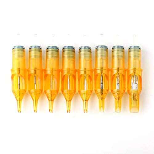 Pirate Face Tattoo (100) Mixed Assorted Disposable Tattoo Needle Cartridge 100 Pcs RL, RS, M1 by Pirate Face Tattoo