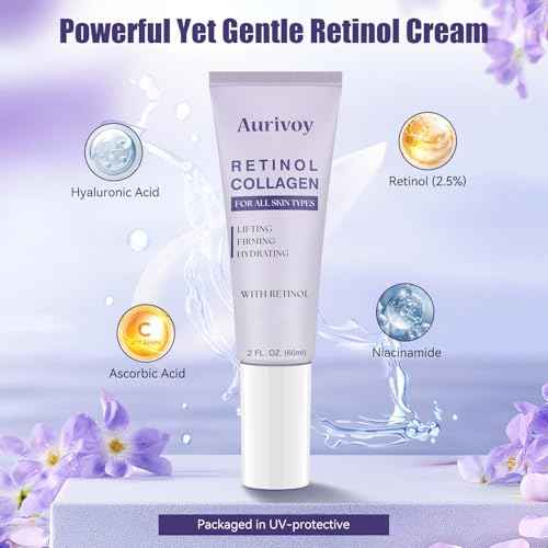 Retinol Collagen Instant Face Lift Cream for Face, Neck Firming Tightening Anti Aging Wrinkle Repair Serum for Neck & D?collet?, Hyaluronic Acid Moisturizer for Women & Man 2.0 FLoz