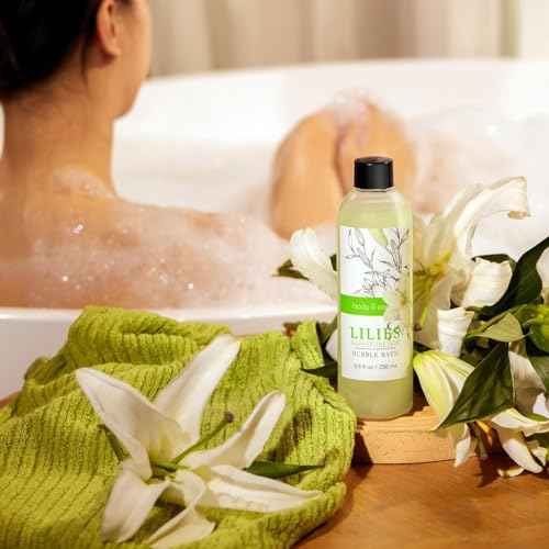 Spa Gift Baskets For Women Body & Earth 10pcs Spa Gifts For Women, Lily Gift Baskets Bath and Body Works Gift Set For Women with Bubble Bath, Body Lotion, Christmas Gift Baskets for Women Bath Set
