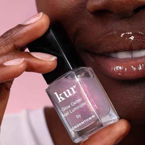 LONDONTOWN Glow Getter Nail Luminizer ? One-Step Nail Treatment with Hexanal & Shimmer for Stronger, Healthier, Glossier Nails, No Base or Top Coat Needed, 0.4 Fl Oz