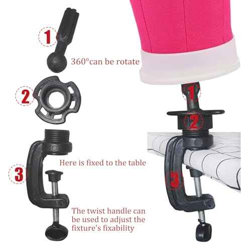 XTREND 22Inch Canvas Block Head for Making Head Weft/Wig/Hair Extension Making Display Styling Mannequin Head with Stand Set Manikin Canvas Head Hair Accessories