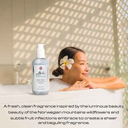 Geir Ness Laila Body Wash - Nourishing and Moisturizing Shower Gel - With Vitamin A and E - For Dry And Sensitive Skin - Rich and Fragrant Body Cleanser For Women