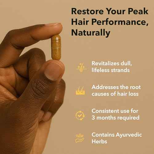 H5 Grow+ Hair Vitamin Supplement - Biotin, Ayurvedic Herbs & 5 Nutrient Groups for Hair Growth, Density & Strength | Best Supplement for Hair Loss | Hair Growth Vitamins, 90 Count, Pack of 1