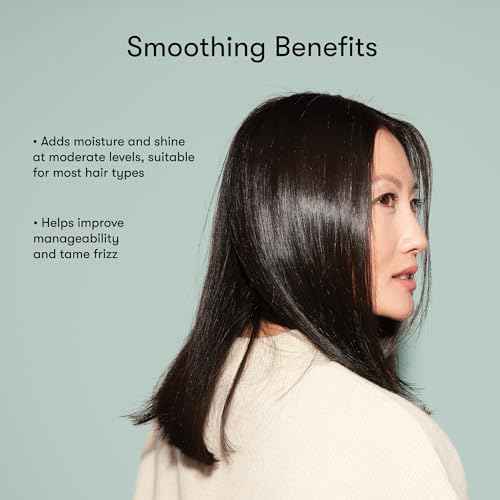 Odele Smoothing Sulfate-Free Shampoo for Extra Moisture, Frizz Control, Shine, and Straight to Curly Hair Types, 13 Fl Oz