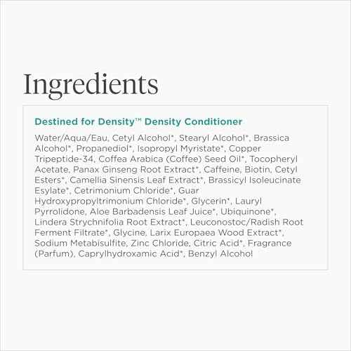 Briogeo Destined For Density Caffeine + Biotin Peptide Density Conditioner, Increases Hair Thickness and Volume for Fine or Thinning Hair, Vegan, Cruelty-Free, 8 fl oz