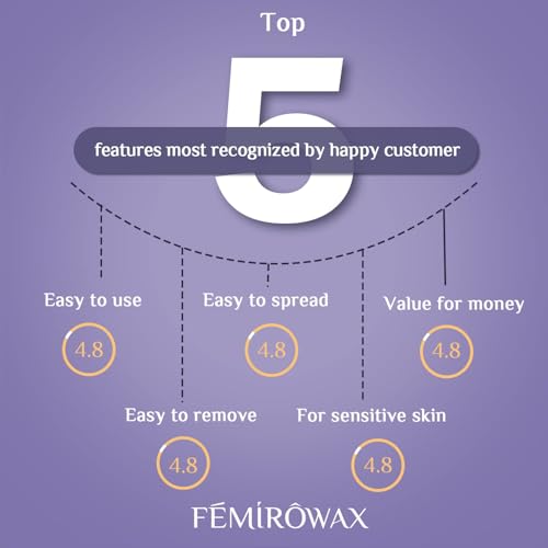 Wax Beads, 1lb Hard Wax Beans for Hair Removal Sensitive Skin with Lavender Formula Waxing Beads for Full Body Brazilian Bikini Face Eyebrow at Home Wax Refill for Women Men