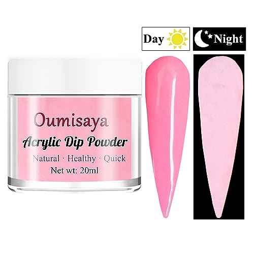 Glow in the dark Acrylic Nail Powder Clear Pink White Colors Set for French Nail Art Design 20ML/PCS (AP080)