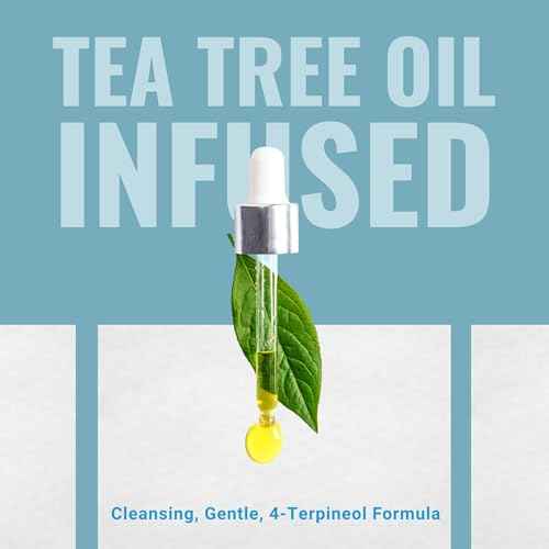 Towelettes - Natural Face, Eyelash & Eyelid Cleanser - Wipes for Demodex, Blepharitis, Mgd and Red Irritated Eye Lid - Tea Tree Oil Extract.