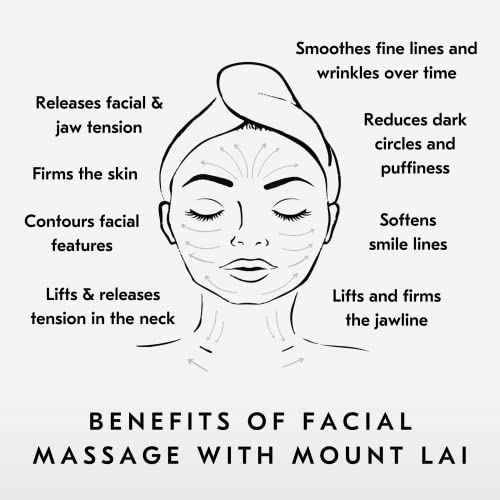 Mount Lai Jade Gua Sha Facial Tools, Jade Roller and Gua Sha Facial Tools Set, Guasha Tool for Face to Relieve Muscle Tension and Reduce Puffiness, Anti Aging Skin Care Sets for Women
