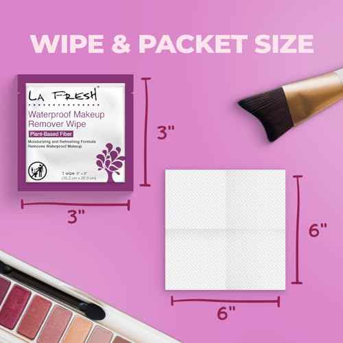 La Fresh 24/7 Makeup Remover Wipes, Easily Remove Waterproof Makeup and Moisturizing, Pack of 200 Individually Wrapped Wet Wipes, Skincare Travel Essentials