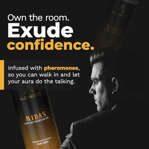 Concentrated Cologne For Men - Long-Lasting Mens Cologne - Pheromones-Infused Oil-Based Perfume For Him - Intense Formula - Travel Size, Rollerball Fragrance - 0.34 oz (10 mL)