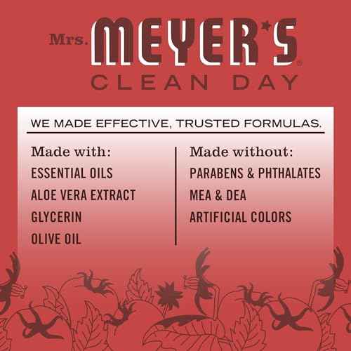 Mrs. MEYER'S Clean Day Liquid Hand Soap, Tomato Vine Scent, 12.5 Ounce Bottle (Pack of 3)