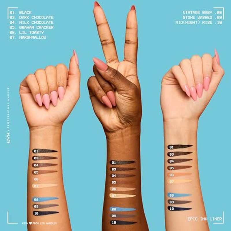 Epic Ink Waterproof Liquid Eyeliner by NYX – Black