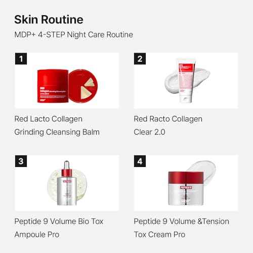MDP+ RED LACTO COLLAGEN GRINDING CLEANSING BALM, Pore Cleansing, Hydrating, 1.69 oz/50ml, Pore Tightening, Travel Cleanser