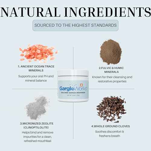 Natural Dual Mouthwash and Throat Gargle for Fresh Breath and Oral Hygiene & Immunity, with Zeolite, Humic & Fulvic Minerals, Clove, and Ocean Trace Minerals.