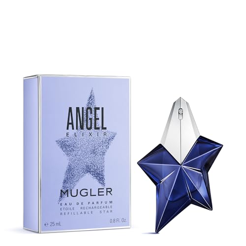 Mugler Angel Elixir - Eau de Parfum - Women's Perfume - Floral & Woody - With Sandalwood, Amber, and Vanilla - Long Lasting Fragrance