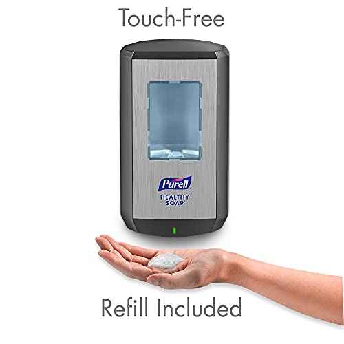 PURELL Brand HEALTHY SOAP Mild Foam CS6 Starter Kit, 1-1200 mL Brand Healthy SOAP Mild Foam Refill + 1 CS6 Graphite Automatic Soap Dispenser (Pack of 1) ? 6574-1G - Manufactured by GOJO, Inc.