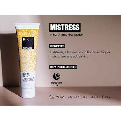 IGK LEGENDARY Dream Hair Shampoo (8 Oz) + IGK Mistress Hydrating Hair Balm (5 Oz) | Hydrated + Shine + Frizz Control | Vegan + Cruelty-Free |